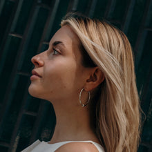Load image into Gallery viewer, Silver Maxi Creole earrings