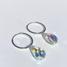 Load image into Gallery viewer, Silver Magic Creole earrings