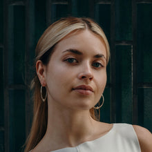 Load image into Gallery viewer, Silver Maxi Creole earrings