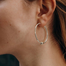 Load image into Gallery viewer, Silver Maxi Creole earrings