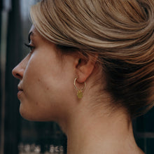 Load image into Gallery viewer, Gold Creole Dukat earrings
