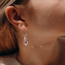 Load image into Gallery viewer, Silver Magic Creole earrings
