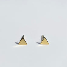 Load image into Gallery viewer, Gold Triangle earrings
