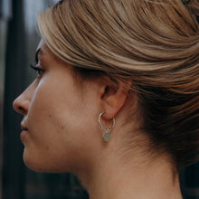 Load image into Gallery viewer, Silver Dukat Creole earrings