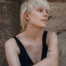 Load image into Gallery viewer, Silver Triple Ring necklace