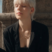 Load image into Gallery viewer, Gold Dice necklace