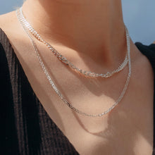 Load image into Gallery viewer, Silver Cuban necklace
