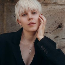 Load image into Gallery viewer, Silver Triple Ring necklace