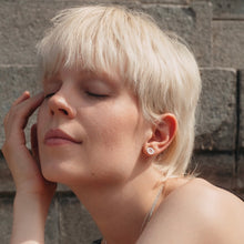 Load image into Gallery viewer, Silver ring earrings