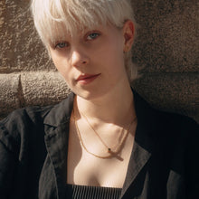 Load image into Gallery viewer, Gold Dice necklace