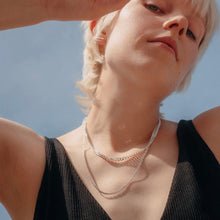 Load image into Gallery viewer, Silver Cuban necklace