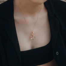 Load image into Gallery viewer, Gold Triple Ring necklace