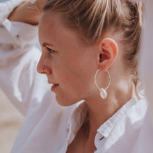 Load image into Gallery viewer, Seashell Maxi Creole earrings