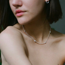 Load image into Gallery viewer, Silver Knotty choker
