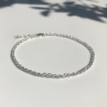 Load image into Gallery viewer, Silver chain anklet
