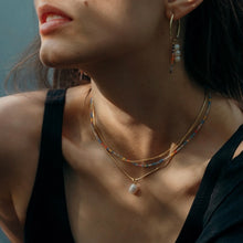 Load image into Gallery viewer, Gold Round Snake necklace