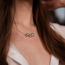 Load image into Gallery viewer, Silver Krystle ball necklace