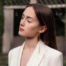 Load image into Gallery viewer, Gold Leo earrings