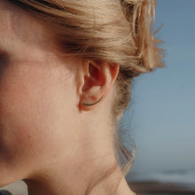 Load image into Gallery viewer, Gold Tear earring