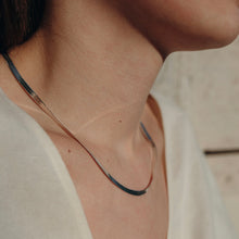 Load image into Gallery viewer, Silver Snake necklace