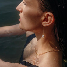 Load image into Gallery viewer, Gold Pearl Drop earrings