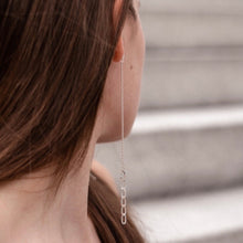 Load image into Gallery viewer, Silver Leo earrings