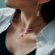 Load image into Gallery viewer, Silver Round Snake necklace